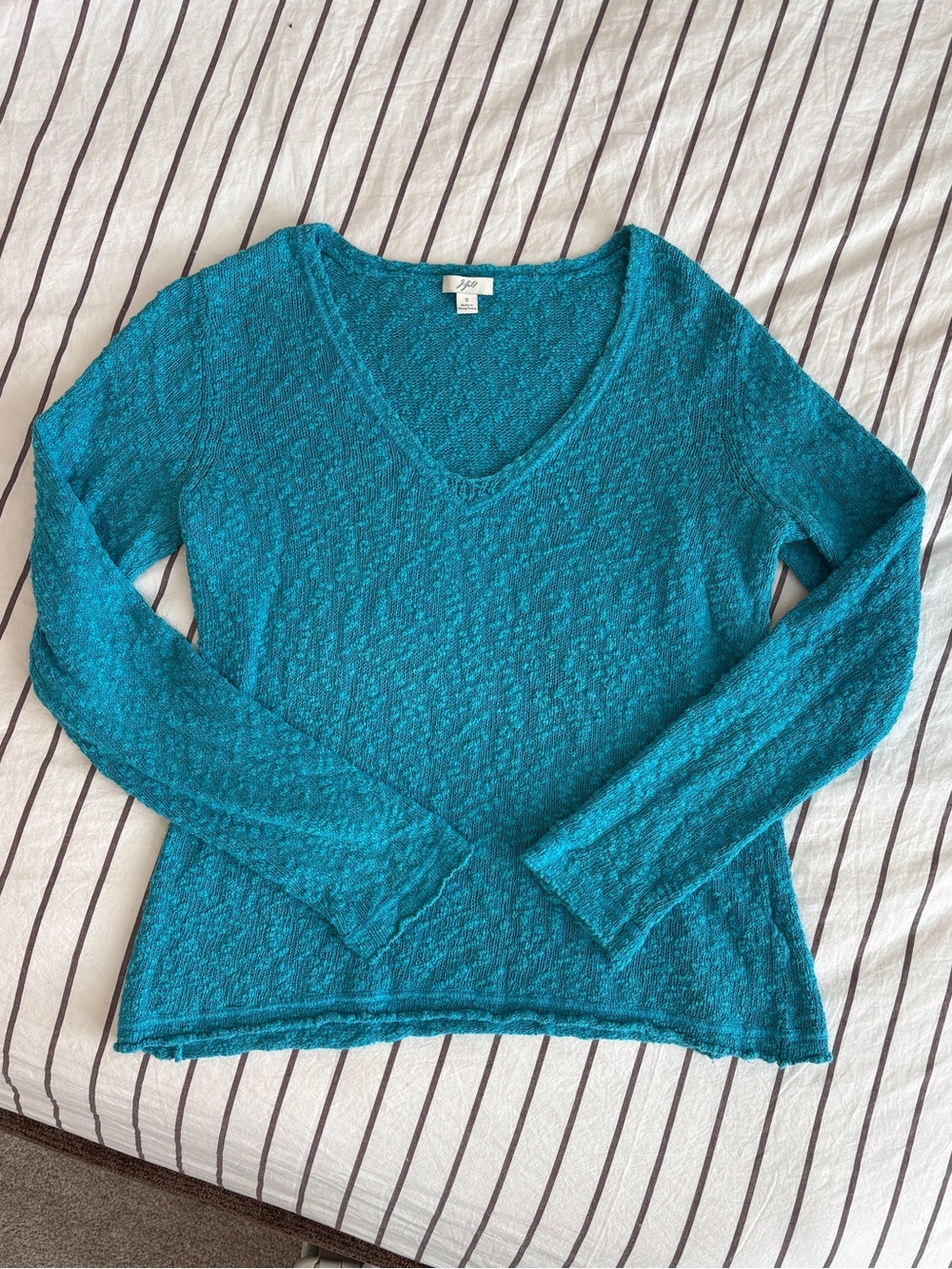 J. Jill Vintage Women’s Teal V-neck Sweater